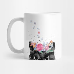 Cat peeking Mug